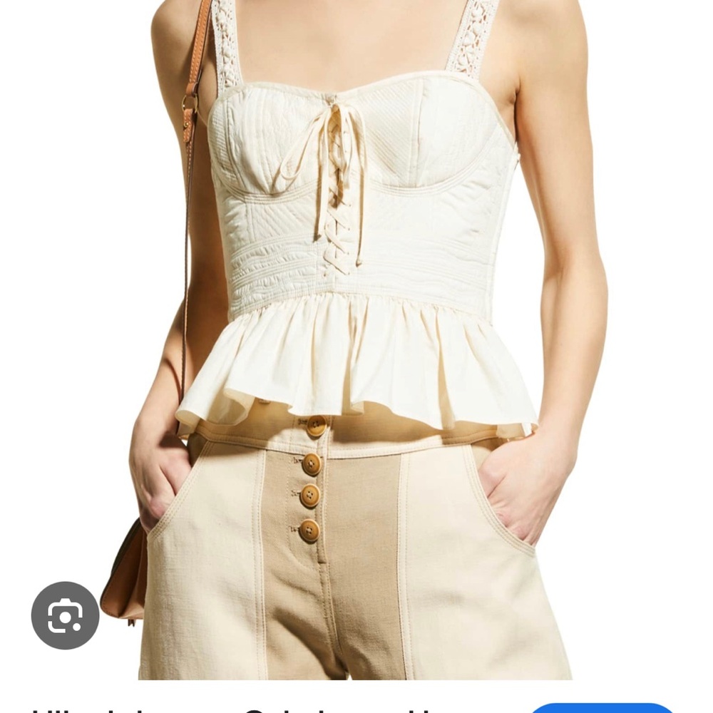 NWTS Ulla Johnson Orla top in Ivory . Size 0